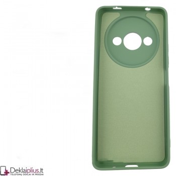Silikoninis dėklas su žiedu ir kameros apsauga - žalias (Xiaomi Redmi A3) Silikoninis dėklas su žiedu ir kameros apsauga - žalias (Xiaomi Redmi A3)